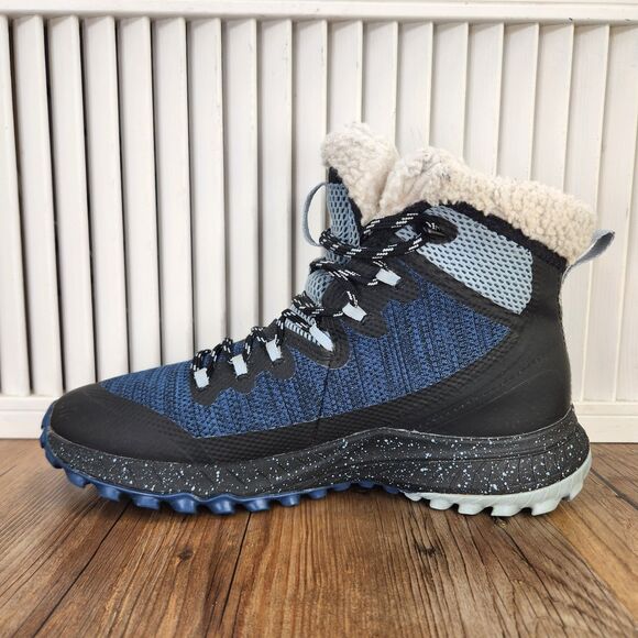 Merrell Bravada Knit Bluff Polar Womens Sz 9.5 Poseidon Waterproof Hiking Boots - Picture 6 of 10